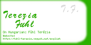 terezia fuhl business card
